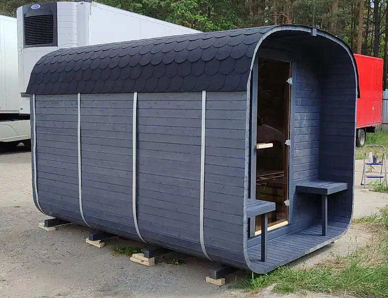Nowoczesna sauna kwadratowa ogrodowa VestAgro Quadro 3,4 metra